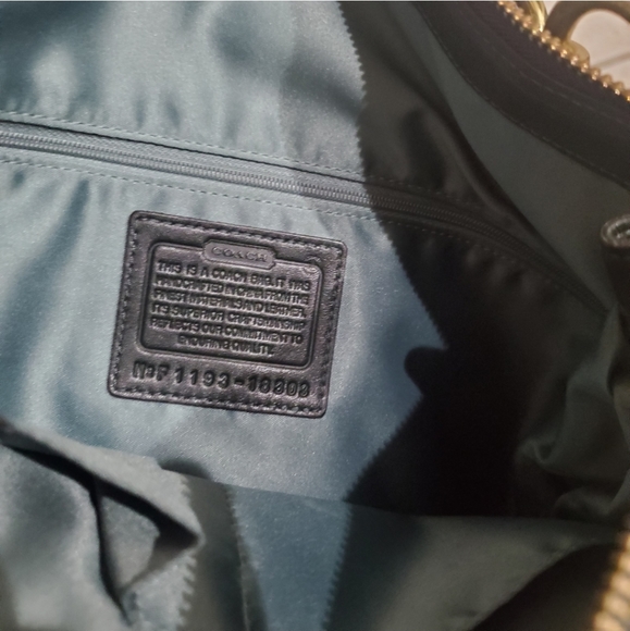 $458 Coach Kristin Spectator Exotic Leather Hobo Bag EUC Croc Dark Green Hunter - Picture 12 of 13